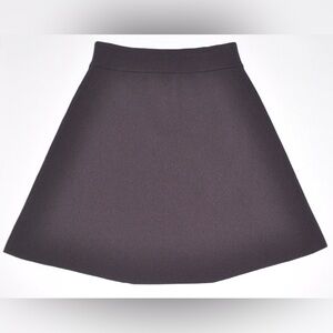 ALC Womens Elastic Waistband Rib Knit A Line Skirt Wine Plum Medium M MSRP $249